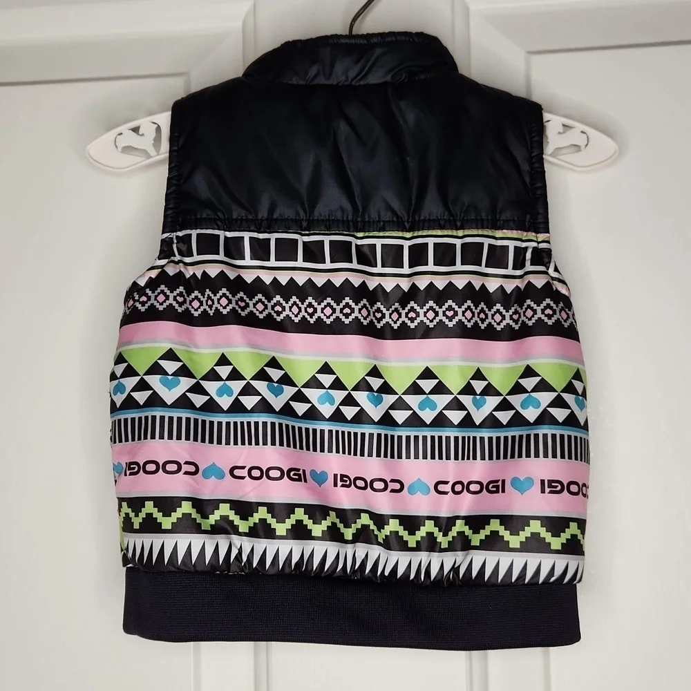 COOGI Full Zip Puffer Vest Girls Size 12M